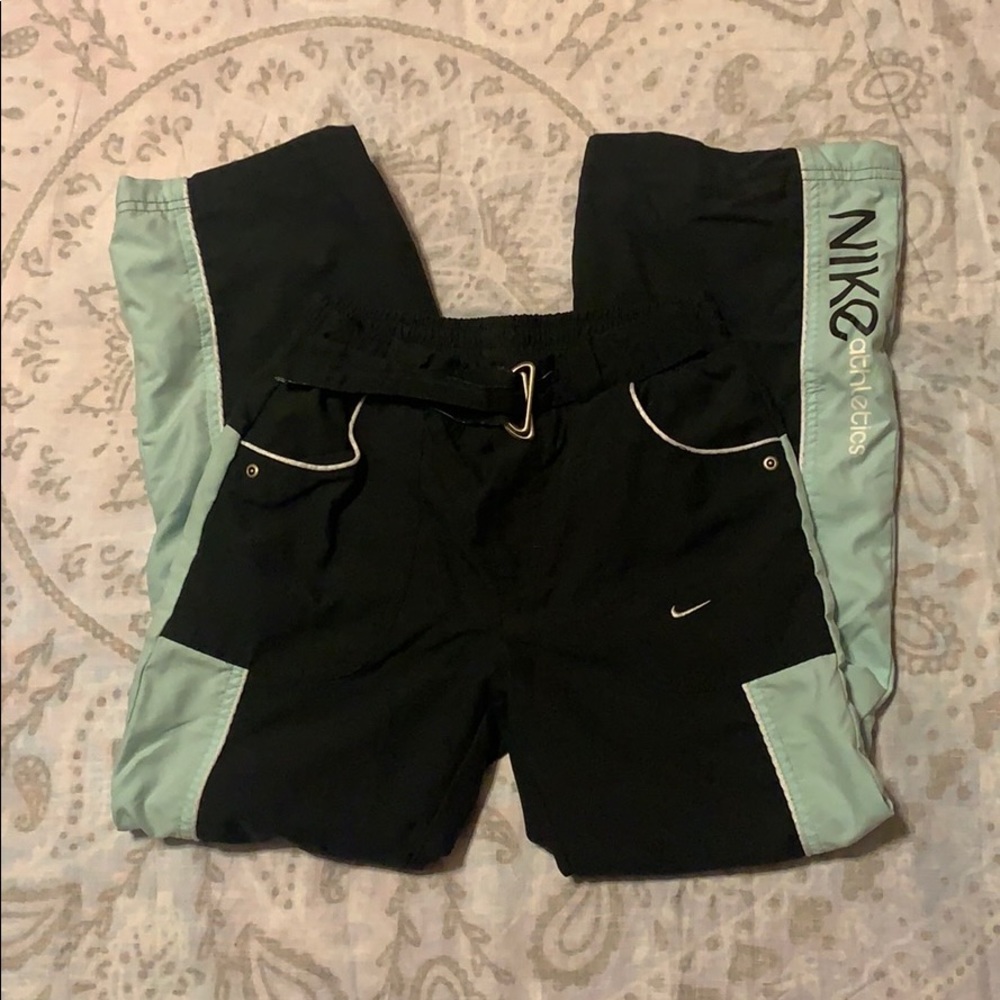Nike Athletic Track Pants w/ Belt Girls Sz 10-12 M